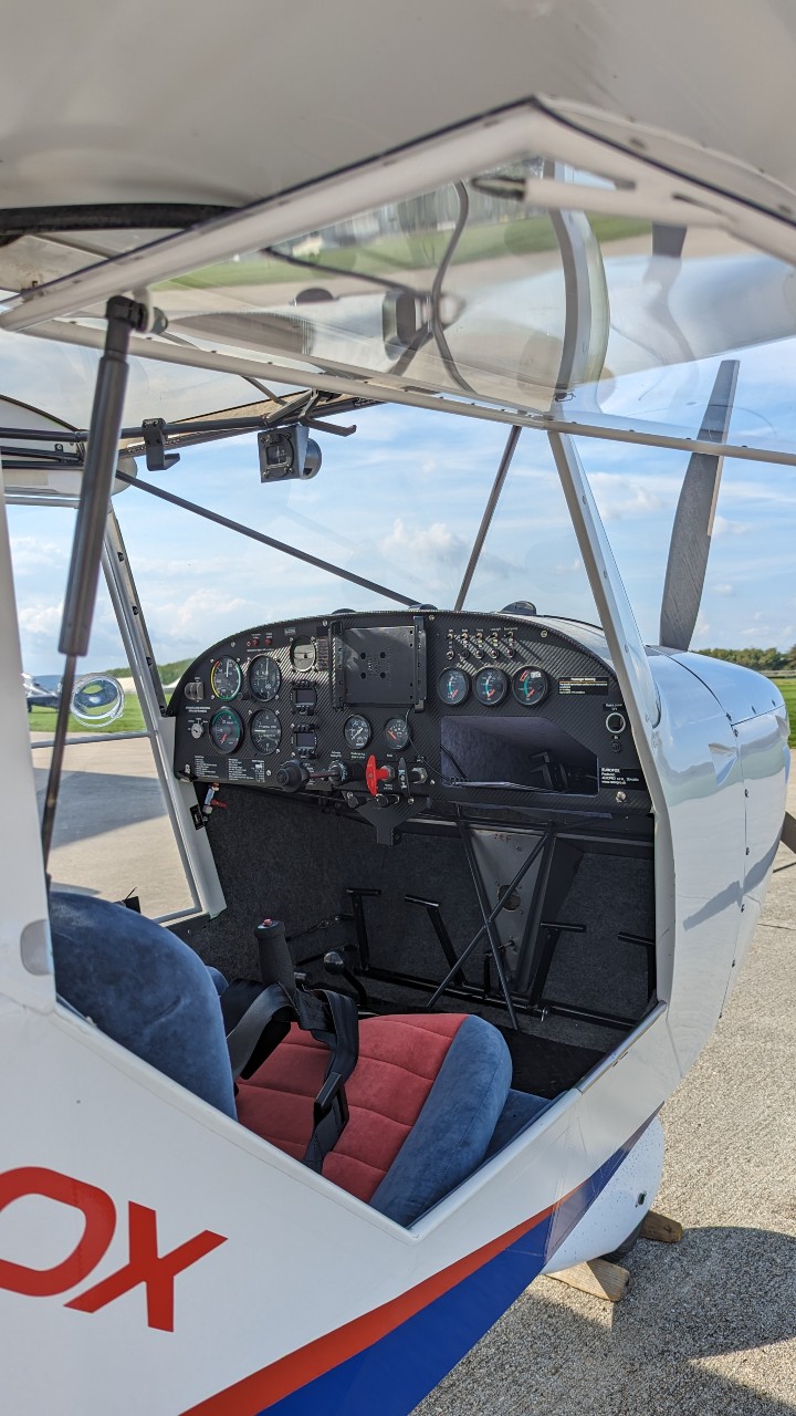 Eurofox interior cockpit