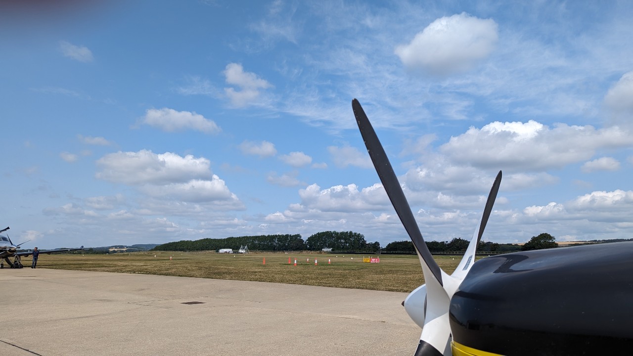 View north west at Goodwood Aerodrome